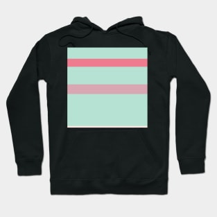 A remarkable stew of Pale Chestnut, Powder Blue, Misty Rose and Carnation stripes. Hoodie